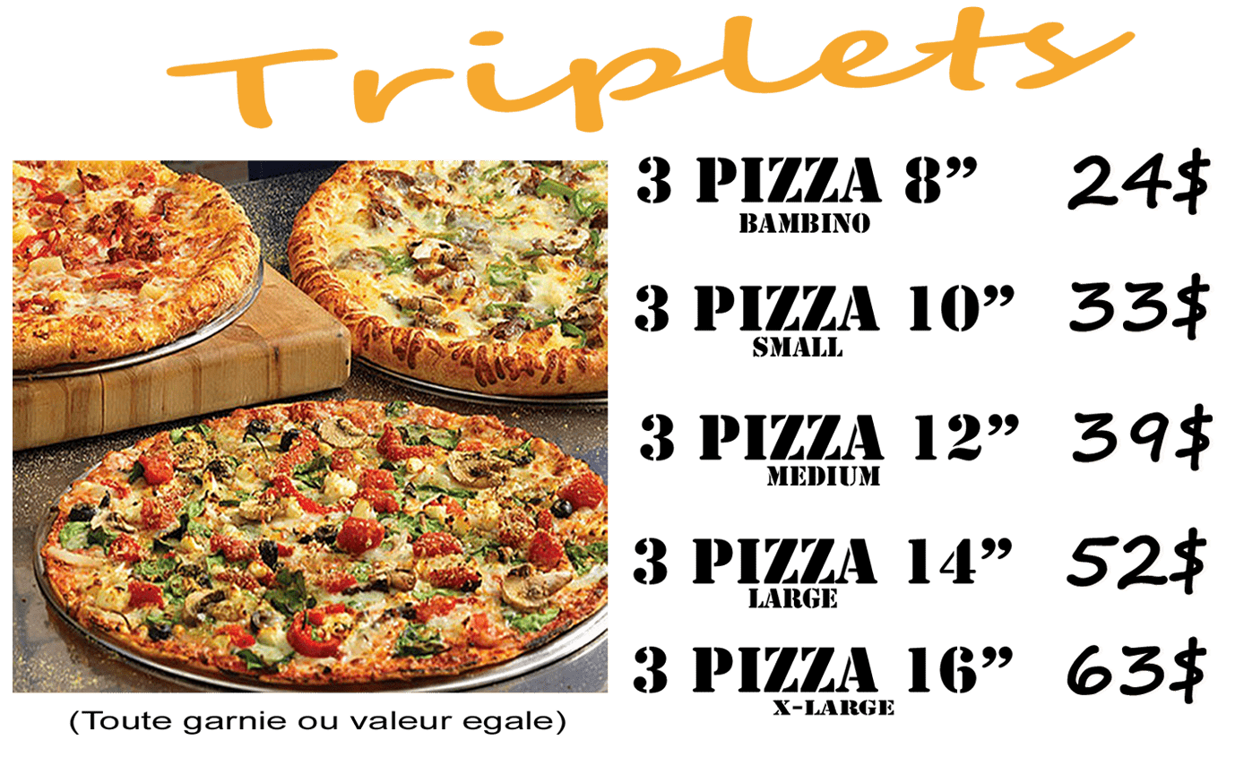 livraison pizza Triplets